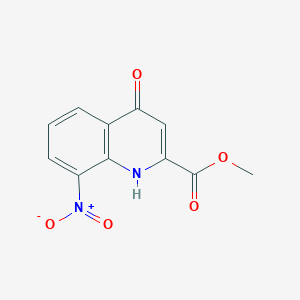 molecular formula C11H8N2O5 B107822 8-硝基-4-氧代-1,4-二氢喹啉-2-羧酸甲酯 CAS No. 16134-01-3