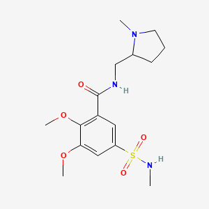 molecular formula C16H25N3O5S B10782205 Sulverapride CAS No. 74651-64-2