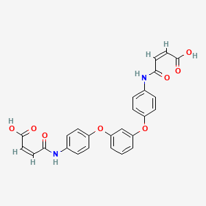 molecular formula C26H20N2O8 B10782798 4,4'-[1,3-Phenylenebis(oxy-4,1-phenyleneimino)]bis[4-oxo-2-Butenoic acid 