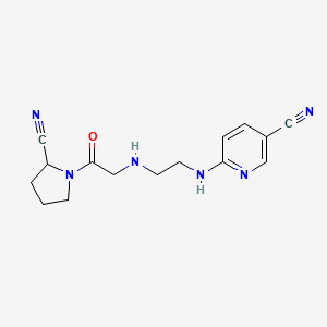 6-[2-[[2-(2-Cyanopyrrolidin-1-yl)-2-oxoethyl]amino]ethylamino]pyridine-3-carbonitrile