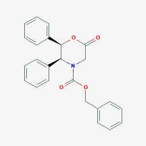 molecular formula C24H21NO4 B107831 (2R,3S)-苄基 6-氧代-2,3-二苯基吗啉-4-羧酸酯 CAS No. 100516-54-9