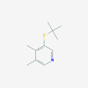 molecular formula C11H17NS B107841 3-Tert-butylsulfanyl-4,5-dimethylpyridine CAS No. 18794-52-0