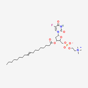 [5-(5-Fluoro-2,4-dioxopyrimidin-1-yl)-3-octadec-9-enoyloxyoxolan-2-yl]methyl 2-(trimethylazaniumyl)ethyl phosphate