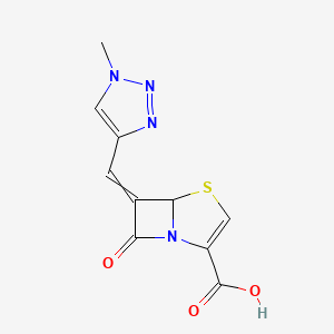 6-[(1-Methyltriazol-4-yl)methylidene]-7-oxo-4-thia-1-azabicyclo[3.2.0]hept-2-ene-2-carboxylic acid