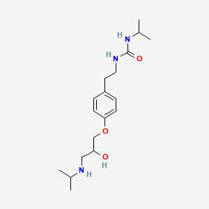 molecular formula C18H31N3O3 B10784761 Pafenolol CAS No. 178968-79-1