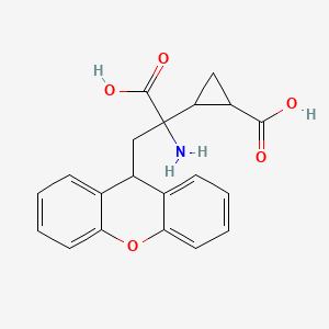 2-[1-Amino-1-carboxy-2-(9H-xanthen-9-YL)ethyl]cyclopropane-1-carboxylic acid