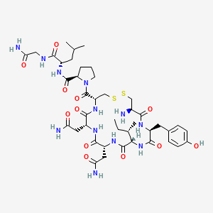 molecular formula C42H64N12O12S2 B10784856 H-Cys(1)-Tyr-Ile-D-Asn-D-Asn-Cys(1)-D-Pro-Leu-Gly-NH2 