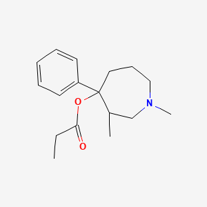 molecular formula C17H25NO2 B10784879 Proheptazine CAS No. 77-14-5