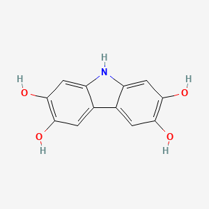 molecular formula C12H9NO4 B10784887 9H-carbazole-2,3,6,7-tetrol 