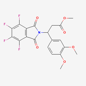 molecular formula C20H15F4NO6 B10784935 Tetrafluorophthalimides 