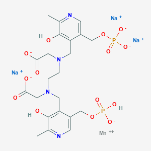 Trisodium;2-[2-[carboxylatomethyl-[[3-hydroxy-2-methyl-5-(phosphonatooxymethyl)pyridin-4-yl]methyl]amino]ethyl-[[3-hydroxy-5-[[hydroxy(oxido)phosphoryl]oxymethyl]-2-methylpyridin-4-yl]methyl]amino]acetate;manganese(2+)