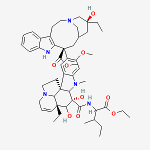 molecular formula C51H69N5O9 B10784958 VileE; Vinblastine isoleucinate 