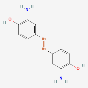 molecular formula C12H12As2N2O2 B10784979 Salvarsan CAS No. 150-44-7