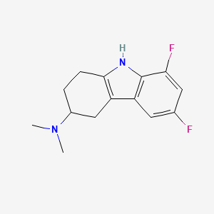 molecular formula C14H16F2N2 B10785030 Flucindole CAS No. 40594-13-6