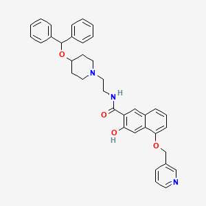 molecular formula C37H37N3O4 B10785071 Unii-2K83jyy5S9 CAS No. 143964-80-1