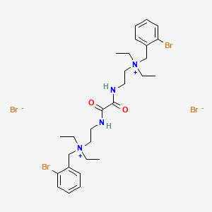 (2-bromophenyl)methyl-[2-[[2-[2-[(2-bromophenyl)methyl-diethylazaniumyl]ethylamino]-2-oxoacetyl]amino]ethyl]-diethylazanium;dibromide