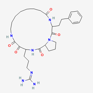 molecular formula C30H45N7O5 B10785170 Macrocyclic thrombin inhibitor 