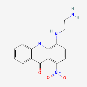 9(10H)-Acridinone, 4-((2-aminoethyl)amino)-10-methyl-1-nitro-