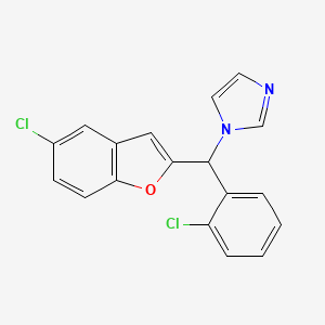 molecular formula C18H12Cl2N2O B10785242 Becliconazole CAS No. 192446-75-6