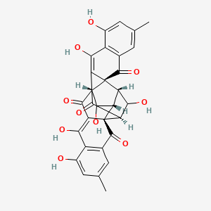 (1R,2S,13R,15R,16R,17S)-8,10,14,23,25,28-hexahydroxy-6,21-dimethyloctacyclo[14.11.1.02,11.02,15.04,9.013,17.017,26.019,24]octacosa-4(9),5,7,10,19(24),20,22,25-octaene-3,12,18,27-tetrone