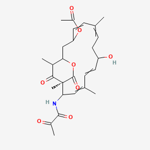 [(1S)-7-hydroxy-1,4,10,19-tetramethyl-17,18-dioxo-2-(2-oxopropanoylamino)-16-oxabicyclo[13.2.2]nonadeca-3,5,9,11-tetraen-13-yl] acetate