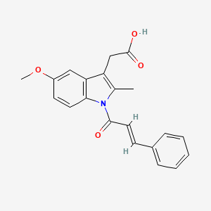 molecular formula C21H19NO4 B10785300 Cinmetacin CAS No. 881743-37-9