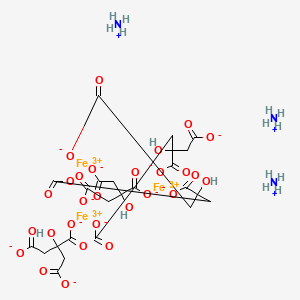 molecular formula C24H32Fe3N3O28 B10785359 Triammonium triiron tetracitrate CAS No. 52336-55-7