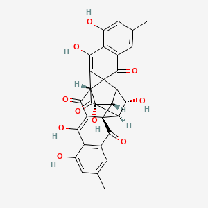 (1R,13R,14S,15R,16R,17S,28S)-8,10,14,23,25,28-hexahydroxy-6,21-dimethyloctacyclo[14.11.1.02,11.02,15.04,9.013,17.017,26.019,24]octacosa-4(9),5,7,10,19(24),20,22,25-octaene-3,12,18,27-tetrone