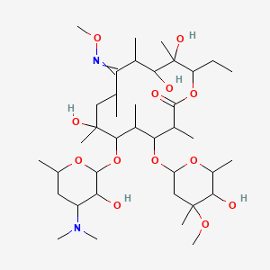 molecular formula C38H70N2O13 B10785430 (3R,4S,5S,6R,7R,9R,10Z,11S,12R,13S,14R)-6-[(2S,3R,4S,6R)-4-(dimethylamino)-3-hydroxy-6-methyloxan-2-yl]oxy-14-ethyl-7,12,13-trihydroxy-4-[(2R,4R,5S,6S)-5-hydroxy-4-methoxy-4,6-dimethyloxan-2-yl]oxy-10-methoxyimino-3,5,7,9,11,13-hexamethyl-oxacyclotetradecan-2-one 