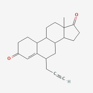 13-Methyl-6-prop-2-ynyl-1,2,6,7,8,9,10,11,12,14,15,16-dodecahydrocyclopenta[a]phenanthrene-3,17-dione