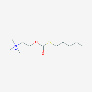 Trimethyl-(2-pentylsulfanylcarbonyloxy-ethyl)-ammonium; chloride