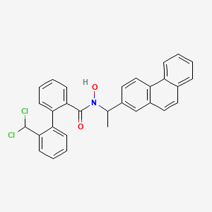 2-[2-(dichloromethyl)phenyl]-N-hydroxy-N-(1-phenanthren-2-ylethyl)benzamide