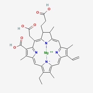 Magnesium;18-(2-carboxyethyl)-20-(carboxymethyl)-12-ethenyl-7-ethyl-3,8,13,17-tetramethyl-17,18-dihydroporphyrin-22,24-diide-2-carboxylic acid