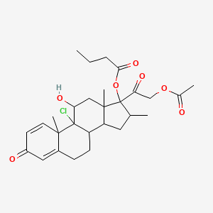 molecular formula C28H37ClO7 B10785502 Icomethasone enbutate 