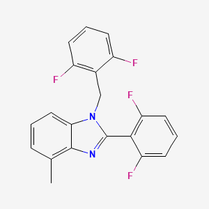 1-(2,6-Difluorobenzyl)-2-(2,6-difluorophenyl)-4-methyl-1h-benzimidazole