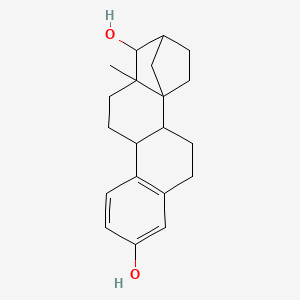 molecular formula C20H26O2 B10785516 14-Methylpentacyclo[14.2.1.01,14.02,11.05,10]nonadeca-5(10),6,8-triene-7,15-diol 