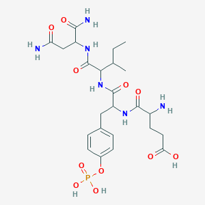 molecular formula C24H37N6O11P B10785601 H-DL-Glu-DL-Tyr(PO3H2)-DL-xiIle-DL-Asn-NH2 