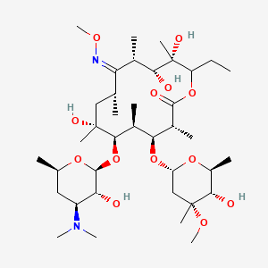 molecular formula C38H70N2O13 B10785627 (3R,4S,5S,6R,7R,9R,10Z,11S,12R,13S)-6-[(2S,3R,4S,6R)-4-(dimethylamino)-3-hydroxy-6-methyloxan-2-yl]oxy-14-ethyl-7,12,13-trihydroxy-4-[(2R,4R,5S,6S)-5-hydroxy-4-methoxy-4,6-dimethyloxan-2-yl]oxy-10-methoxyimino-3,5,7,9,11,13-hexamethyl-oxacyclotetradecan-2-one 