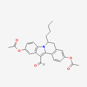 (10-Acetyloxy-6-butyl-12-formyl-5,6-dihydroindolo[2,1-a]isoquinolin-3-yl) acetate