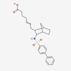 7-[3-[(4-Phenylphenyl)sulfonylamino]-2-bicyclo[2.2.1]heptanyl]hept-5-enoic acid