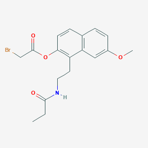 [7-methoxy-1-[2-(propanoylamino)ethyl]naphthalen-2-yl] 2-bromoacetate