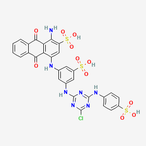 molecular formula C29H20ClN7O11S3 B10785663 Reactive blue 2 trisodium salt 