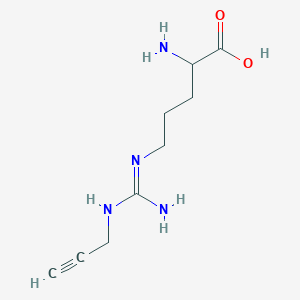 2-Amino-5-[[amino-(prop-2-ynylamino)methylidene]amino]pentanoic acid