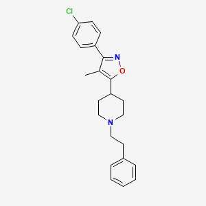 4-[3-(4-Chloro-phenyl)-4-methyl-isoxazol-5-yl]-1-phenethyl-piperidine