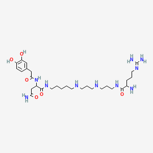 molecular formula C29H52N10O6 B10785759 Argiotoxin 636 tetrahydrochloride 