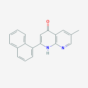 6-Methyl-2-(naphthalen-1-yl)-1,8-naphthyridin-4(1h)-one