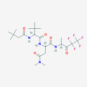 (S)-2-[(S)-2-(3,3-Dimethyl-butanoylamino)-3,3-dimethyl-butanoylamino]-N4,N4-dimethyl-N1-(3,3,4,4,4-pentafluoro-1-methyl-2-oxo-butyl)-succinamide