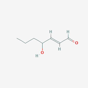 B107858 4-Hydroxyheptenal CAS No. 17427-09-7