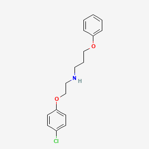 molecular formula C17H20ClNO2 B10785819 [2-(4-Chloro-phenoxy)-ethyl]-(3-phenoxy-propyl)-amine 