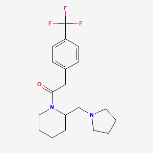 1-[(4-Trifluoromethylphenyl)acetyl]-2-(1-pyrrolidinylmethyl)piperidine